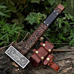 Hammer viking hammer blacksmith hammer engraved hammer viking gift for him Birthday Anniversary fathers day gift Viking costume hammer