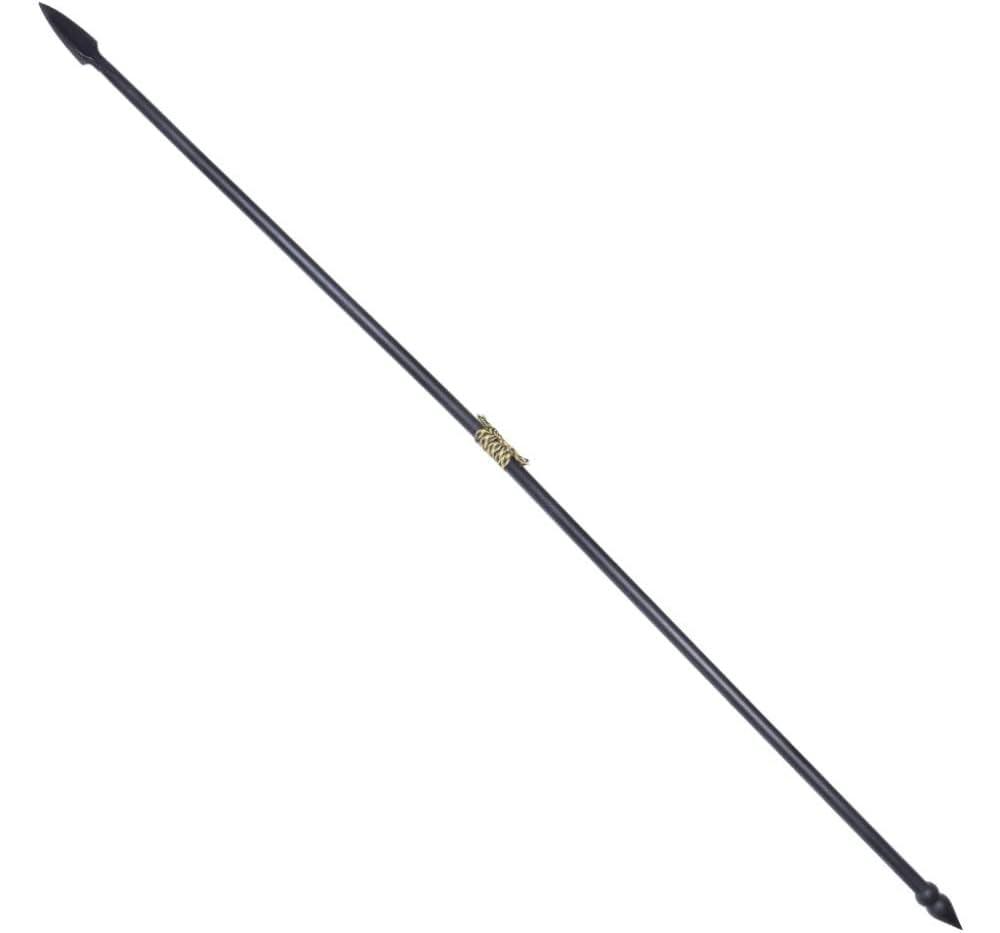 Full-scale 300 Spartan warrior spear replica with carbon steel blade