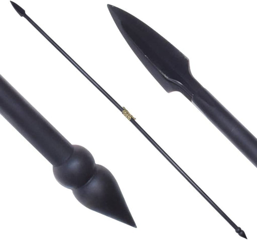 Full-scale 300 Spartan warrior spear replica with carbon steel blade