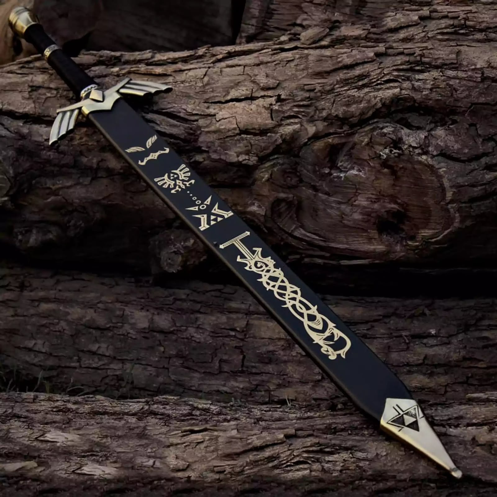 Legend of Zelda Master Sword Replica, Handmade Link Sword, Stainless Steel Fantasy Display Sword, Movie Sword Replica, Cosplay Collectible