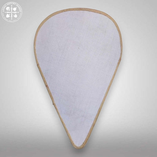 Curved medieval Rus kite shield replica with linen covering