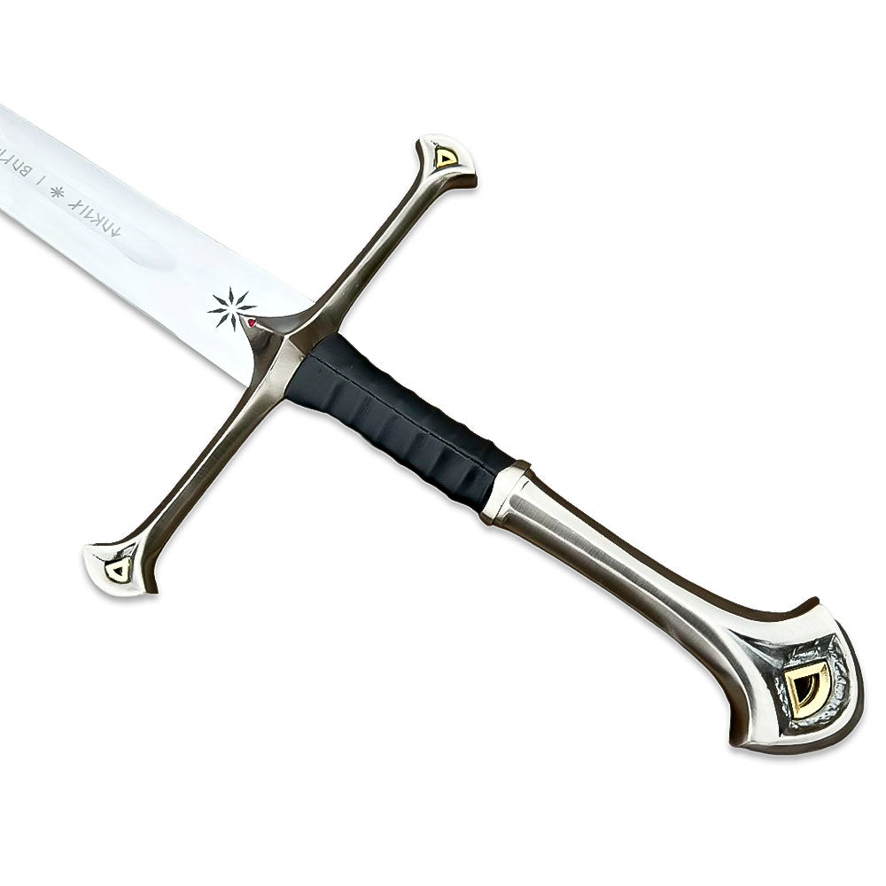 Anduril Sword of Narsil The King Aragorn Lord of The Rings Sword With Wall Plaque & Scabbard
