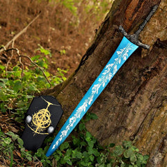 Handmade The Dark Moon Elden Ring Replica Sword Moonlight Cosplay Fantasy Sword