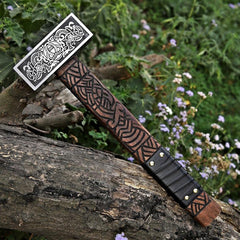 Hammer viking hammer blacksmith hammer engraved hammer viking gift for him Birthday Anniversary fathers day gift Viking costume hammer