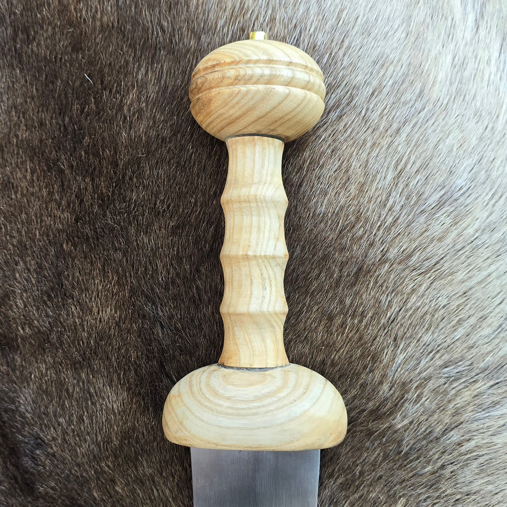 Mainz type Roman gladius sword replica with a sharp steel blade