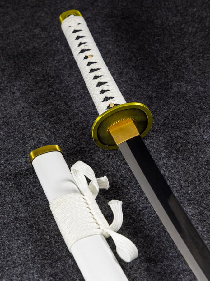One Piece Zoro Wado Ichimonji katana replica with white saya