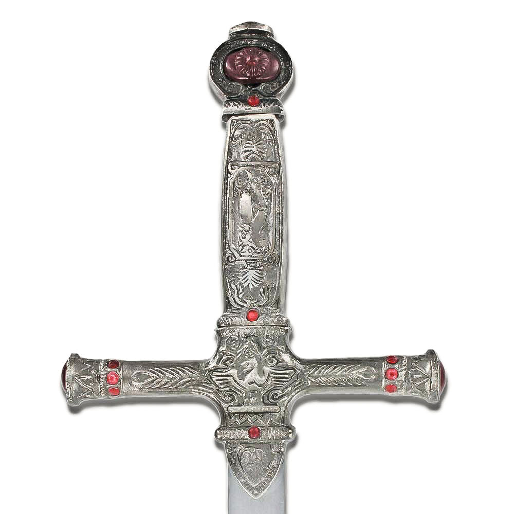 Harry Potter Sword of Gryffindor Replica with Faux Ruby Accents and Scabbard