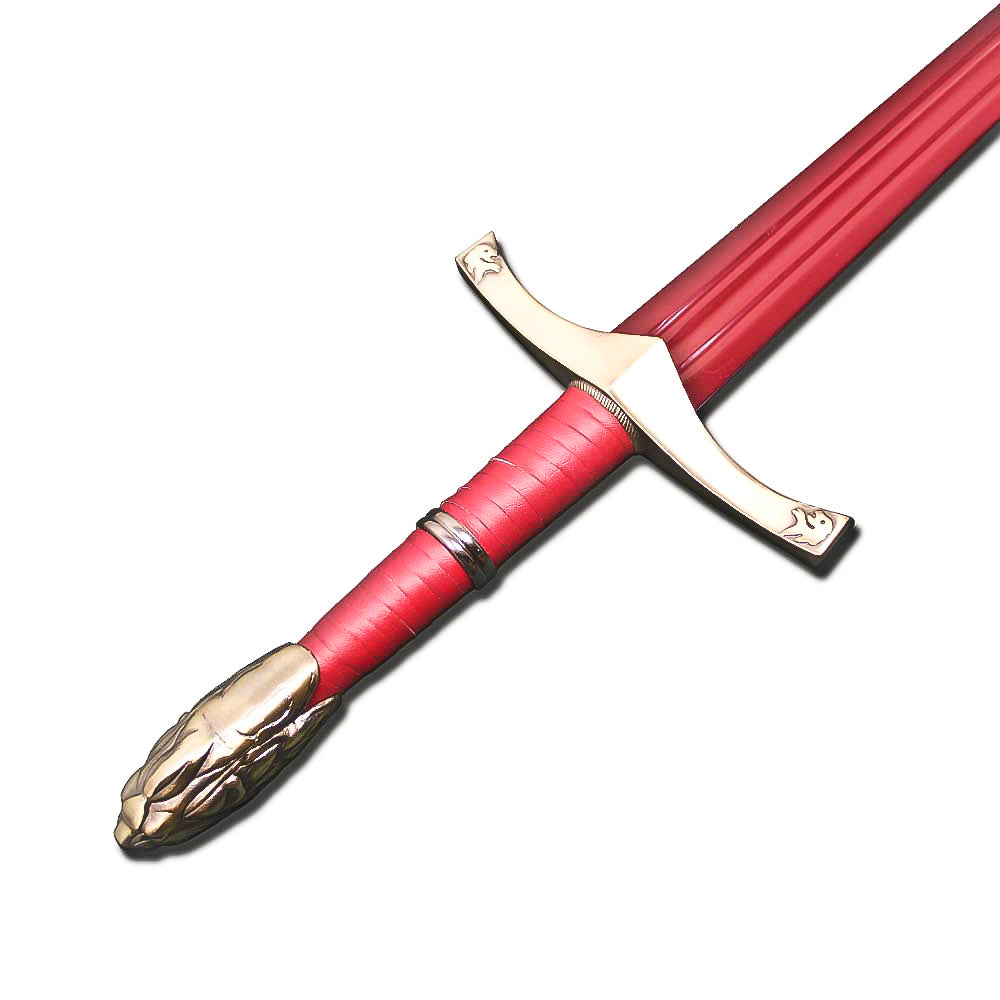 Game of Thrones Joffrey Baratheon Widow's Wail Sword Replica with House Lannister Display Plaque