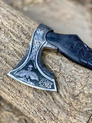 Handmade Raven Axe - Norse Hatchet Replica - packaging view