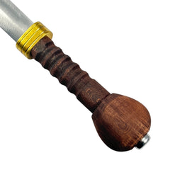 Blunt Thracian sica gladiator weapon replica with curved steel blade
