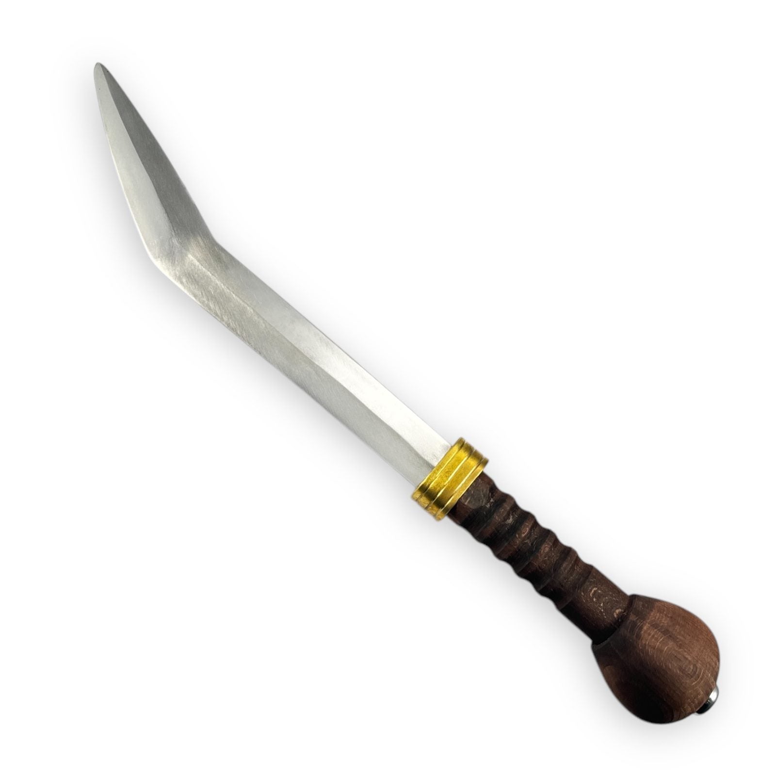 Blunt Thracian sica gladiator weapon replica with curved steel blade