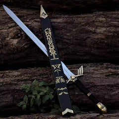 Legend of Zelda Master Sword Replica, Handmade Link Sword, Stainless Steel Fantasy Display Sword, Movie Sword Replica, Cosplay Collectible