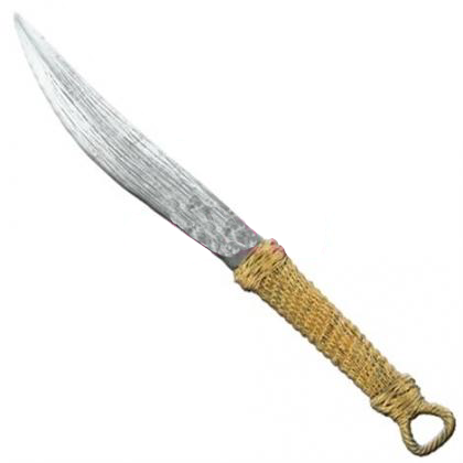 Avatar-inspired Navi hunting knife replica with sheath