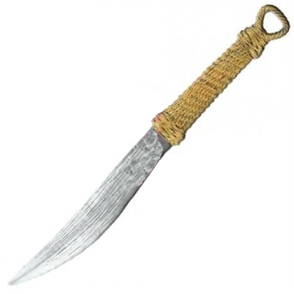 Avatar-inspired Navi hunting knife replica with sheath