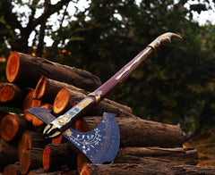 Leviathan Axe God of War Replica Kratos Axe Men Cosplay Wedding Gift for Husband Birthday Gift for Dad Anniversary Gift for Boyfrien