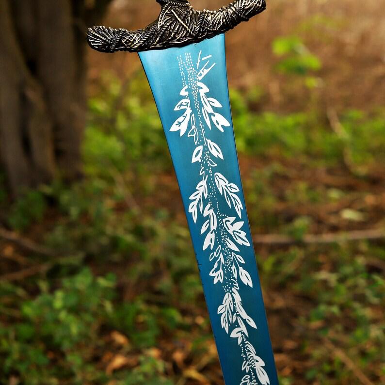 Handmade The Dark Moon Elden Ring Replica Sword Moonlight Cosplay Fantasy Sword