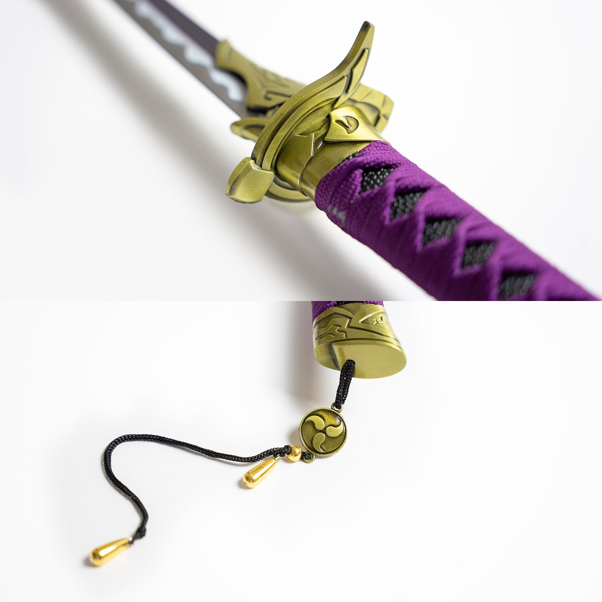 Genshin Impact Amenoma Kageuchi katana replica with leather sheath