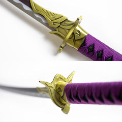 Genshin Impact Amenoma Kageuchi katana replica with leather sheath