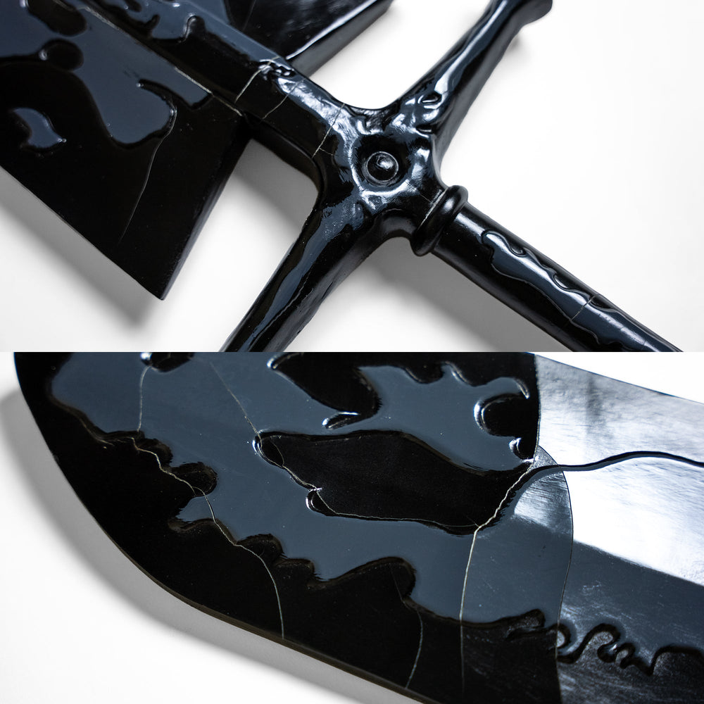 Black Clover Asta Demon Slayer Sword replica with shaped blade and guard