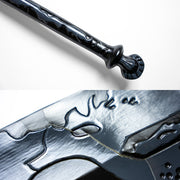 Black Clover Asta Demon Slayer Sword replica with shaped blade and guard