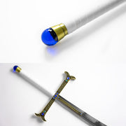 Dracule Mihawk Yoru greatsword replica with carbon steel blade and sheath