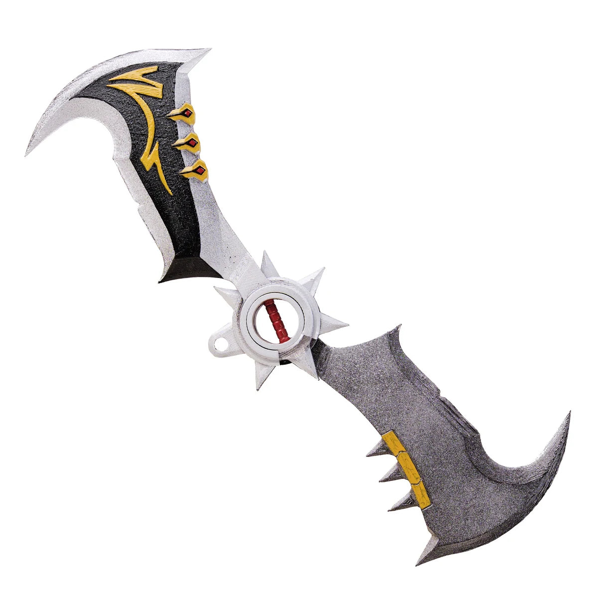 Hand-painted League of Legends Draven axe replica with golden accents