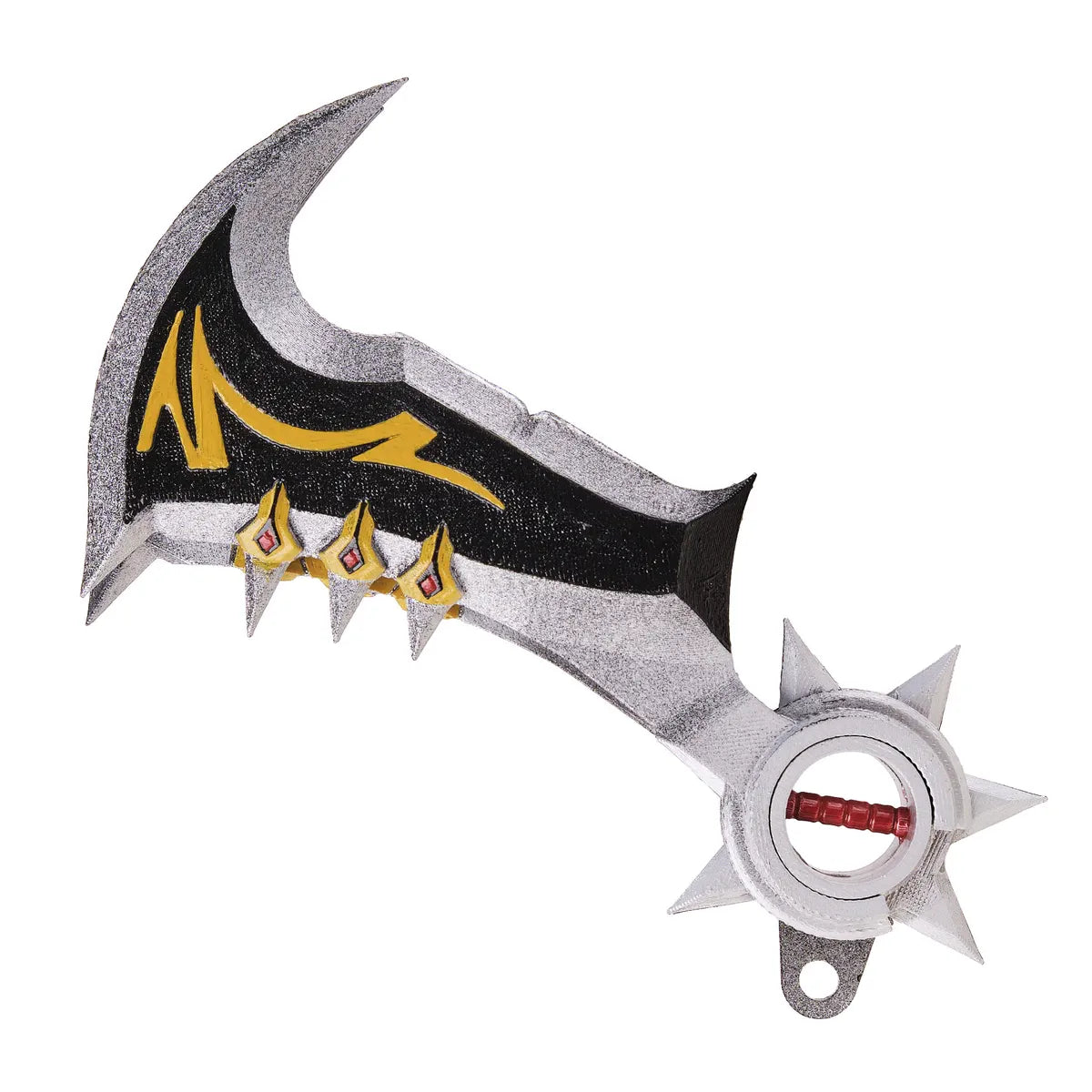 Hand-painted League of Legends Draven axe replica with golden accents