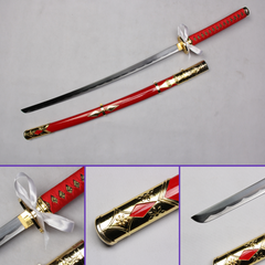 Touken Ranbu Taroutachi sword replica with red saya