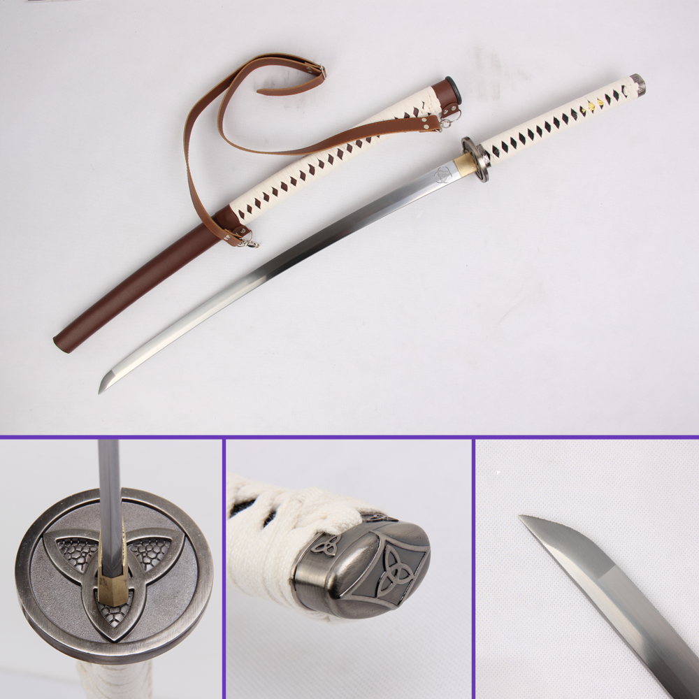 Michonne The Walking Dead sword replica with brown leather saya