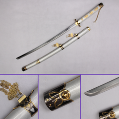 White Tsurumaru Kuninaga sword replica from Touken Ranbu