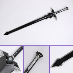Kirito Dark Repulser Sword Art Online replica with black saya