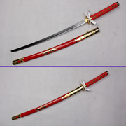 Touken Ranbu Taroutachi sword replica with red saya