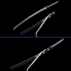 Ichigo Hitofuri Touken Ranbu sword replica with orange saya