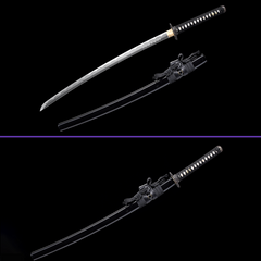 The Last Samurai handmade katana replica with black saya