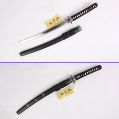 The Last Samurai katana replica with black saya and gunome hamon