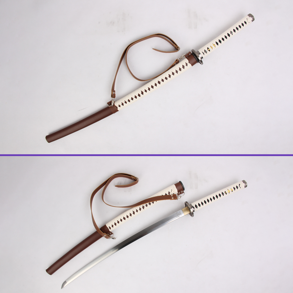 Michonne The Walking Dead sword replica with brown leather saya