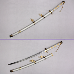 White Tsurumaru Kuninaga sword replica from Touken Ranbu