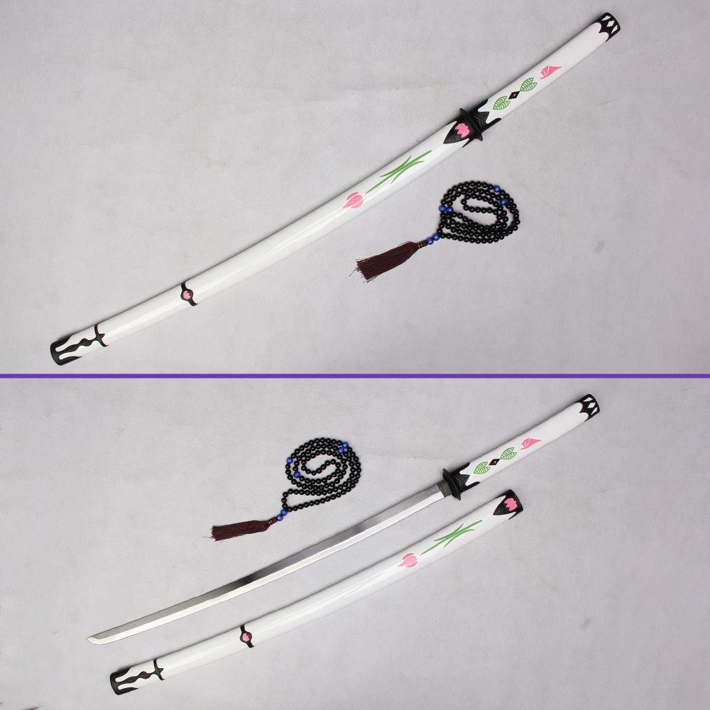 Touken Ranbu Juuzumaru Tsunetsugu sword replica with white saya