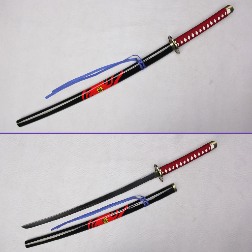 Touken Ranbu Souza Samonji sword replica with red handle and black saya