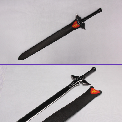 Kirito Sword Art Online long sword replica with black saya