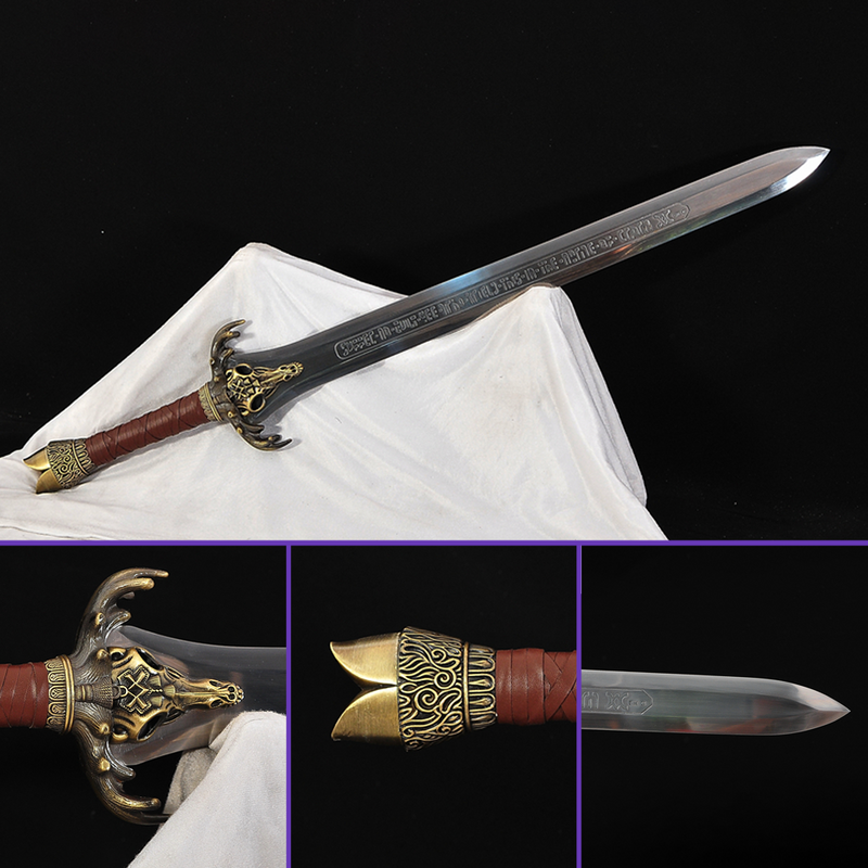 Ichigo Hitofuri Touken Ranbu sword replica with orange saya