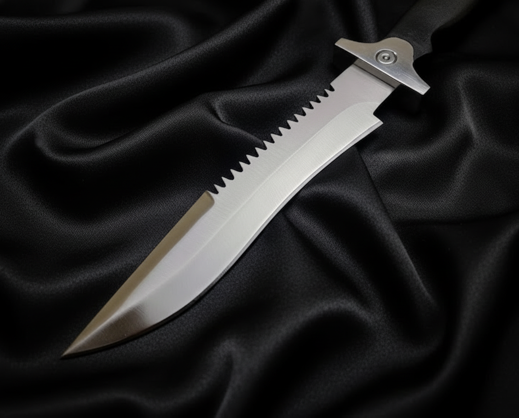 Resident Evil Jill Valentine D2 steel knife replica with leather sheath