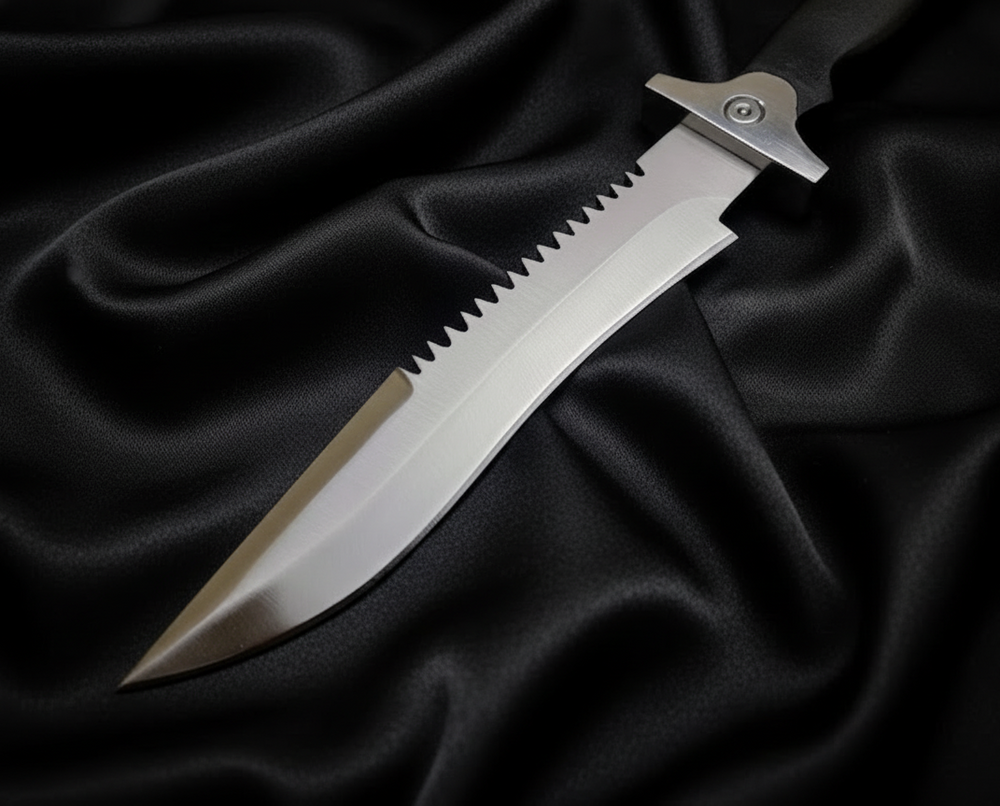 Resident Evil Jill Valentine D2 steel knife replica with leather sheath