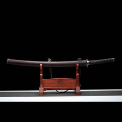 Kill Bill Hattori Hanzo katana replica with black thunder pattern blade