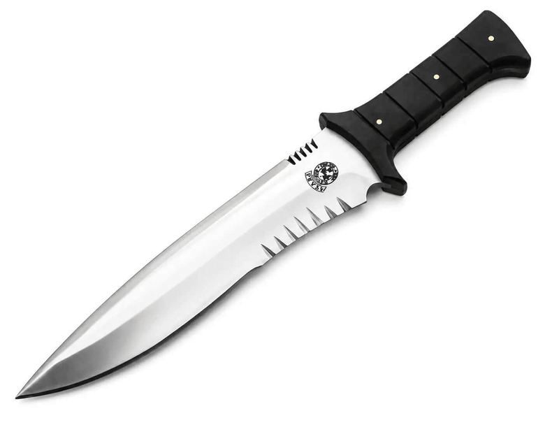 Leon Kennedy Resident Evil 4 knife replica with leather sheath