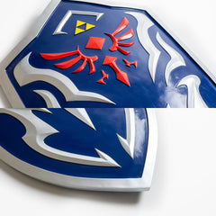 Hand-painted resin replica of Link's Hylian kite shield from Zelda