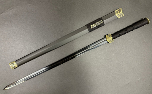 Avatar Sokka Space Sword Jian replica in black carbon steel