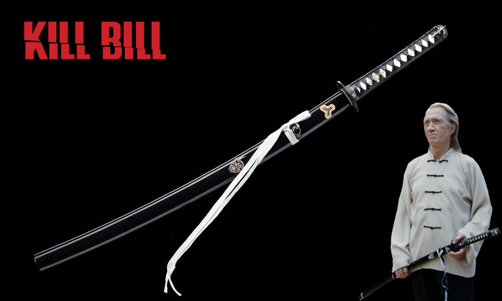 Kill Bill Bill Hattori Hanzo katana replica with black saya