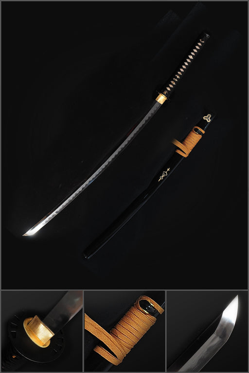 Kill Bill Bride Hattori Hanzo katana replica with visible hamon
