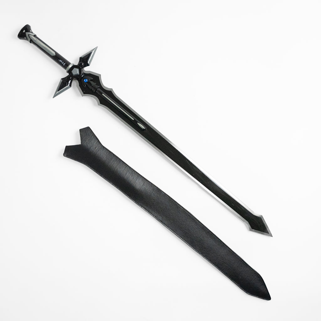 Kirito Dark Repulser Sword replica with leather sheath